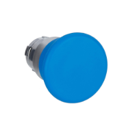 ZB2BC6C - Mushroom Cap de buton, Easy Harmony XB2, 40mm, metal, albastru, 22mm, cu revenire, Schneider Electric