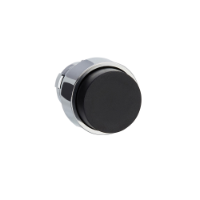 ZB2BL2C - Cap de buton, Easy Harmony XB2, metal, proeminent, negru, 22mm, cu revenire, nemarcat, Schneider Electric