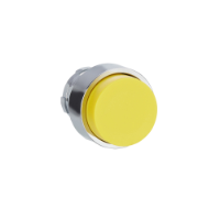 ZB2BL5C - Cap de buton, Easy Harmony XB2, metal, proeminent, Galben, 22mm, cu revenire, nemarcat, Schneider Electric