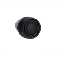ZB2BP2C - Cap de buton, Easy Harmony XB2, metal, negru, 22mm, cu revenire, booted, nemarcat, Schneider Electric