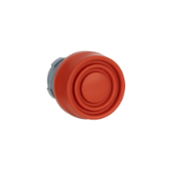 ZB2BP4C - Cap de buton, Easy Harmony XB2, metal, rosu, 22mm, cu revenire, booted, nemarcat, Schneider Electric