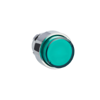 ZB2BW13C - Cap de buton iluminat, Easy Harmony XB2, metal, proeminent, verde, 22mm, cu revenire, Schneider Electric