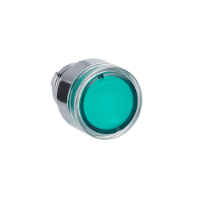 ZB2BW33C - Cap de buton iluminat, Easy Harmony XB2, metal, incastrat, verde, 22mm, cu revenire, Schneider Electric
