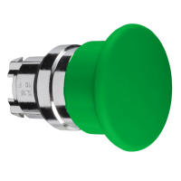 ZB4BC3 - Cap de Buton Tip Ciuperca Ø40 Verde, Ø22, Revenire cu Arc, Schneider Electric