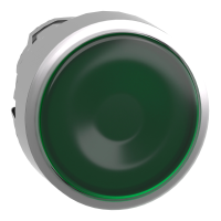 ZB4BH033 - Cap de Buton iluminat Incastrat Verde Ø 22, Apasare-Apasare, pentru Led Integral, Schneider Electric