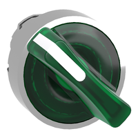 ZB4BK1233 - Cap de Selector Iluminat Verde Ø22, Oprire In 2 Pozitii, Schneider Electric