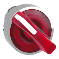 ZB4BK1243 - Cap de Selector Iluminat Rosu Ø22, cu Oprire In 2 Pozitii, Schneider Electric