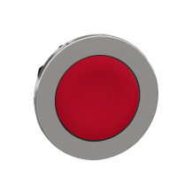 ZB4FA4 - Harmony XB4, Flush mounted push button head, metal, red, , Schneider Electric