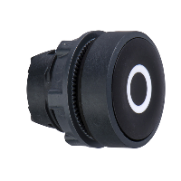 ZB5AA232 - Cap Buton Incastrat Negru Ø22 cu Revenire 