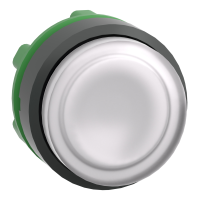 ZB5AW113 - Cap Luminos Aparent, Alb, pentru Butoane Ø22 cu Revenire pentruLed Integral, Schneider Electric