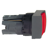 ZB6CA4 - Cap Patrat pentru Buton Ø 16, Incastrat, Rosu, Schneider Electric