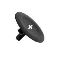 ZBA2934 - Capac Negru Marcat + pentru Buton Circular Ø22, Schneider Electric