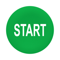 ZBA333 - Capac Verde Marcat Start pentru Buton Circular Ø 22, Schneider Electric