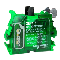 ZBRT1 - Emitator Xb5 pentru Buton Wireless Si fara Baterie, Schneider Electric